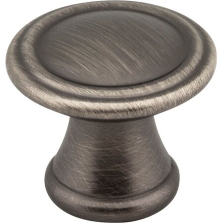Jeffrey Alexander 1-3/16" Diameter Brushed Pewter Chesapeake Cabinet Knob Z110-BNBDL
